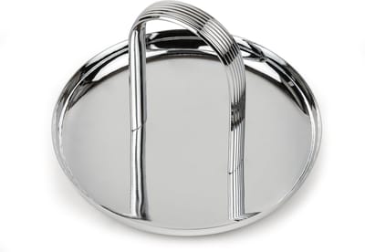 Zilverstad - Bonbon schaal Elana zilver kleur - dienblad rond - Moederdag cadeautip!