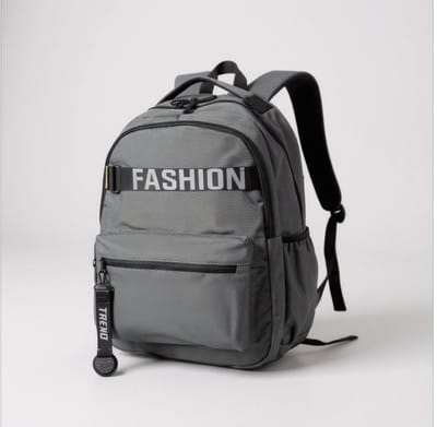 TK-S Rugzak, Donkergrijs en Ruim, 29 Liter, 17,3 inch laptop, drankflesvak. (49x30x20cm)