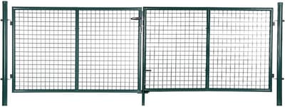 Tuinpoort - Dubbele Tuinpoort - Deur Tuinpoort - Metaal Tuinpoort - Stijlen Tuinpoort - Tuiningang Poort - Maatwerk Tuinpoort - Tuinpoort Met Slot - Groen