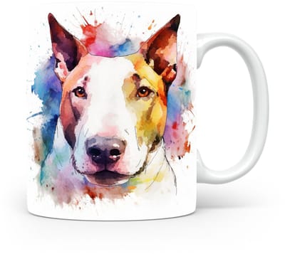 Mok Bull terrier Beker voor koffie of tas voor thee, cadeau voor dierenliefhebbers, moeder, vader, collega, vriend, vriendin, kantoor, opa, oma, hond, kerst, sinterklaas, verjaardag