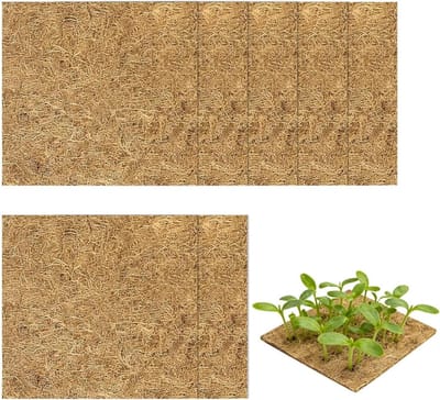 Plantenmat Jute - Kweekmat Tarwegras - Planten Groeien - Optimale Wortelluchting - 25 x 25 cm - Natuurlijk