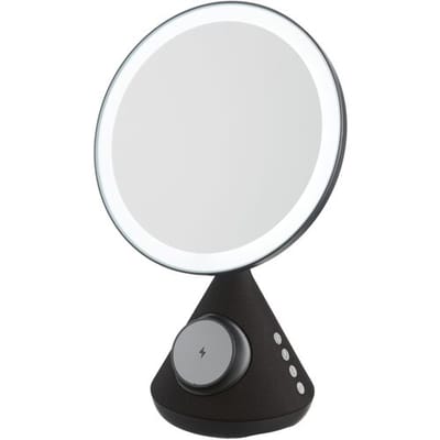 TRONIC Make-up spiegel met Bluetooth-speaker en verlichting (Zwart)