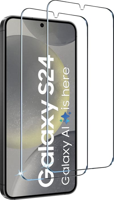 BixB screenprotectors 2 Stuks geschikt voor Samsung Galaxy S24 Screenprotector - gehard glas Tempered Glass