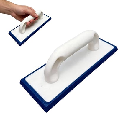 Raspplank Pleisterwerk - Schuurbord Spons - Bouw en Renovatie - Ergonomische Softgrip - 250 x 93 mm - Blauw