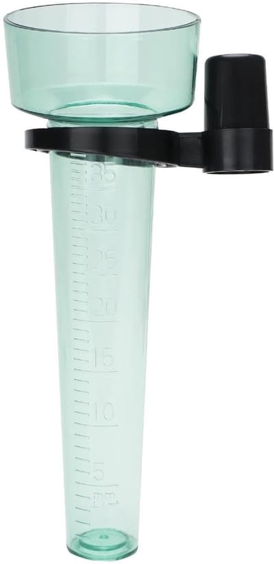 Cosensi - Transparante Plastic Regenmeter met Montagepen voor Tuin en Boerderij 25cm