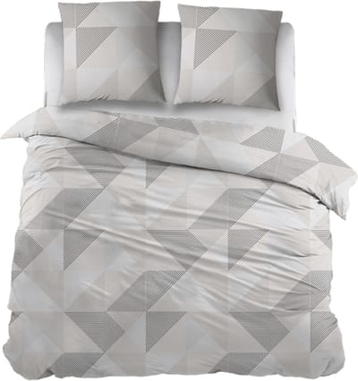 Snoozing Gusta Dekbedovertrek - Tweepersoons - 200x200/220 cm - Beige