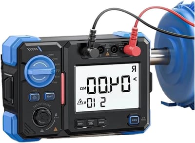 Isolatieweerstandstester - Megohmmeter Meter - Elektrische Veiligheid Testen - 1000V 20GΩ Meting - 182x124x66mm - Zwart