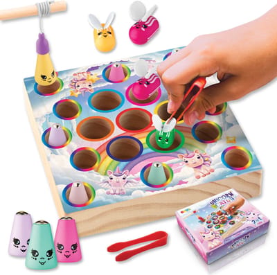 Unicorn Montessori Bord - 2in1 Visspel - Vormen & Visspel - Magneet spel – Houten speelgoed – Sensorisch – Sorteerspel – Activiteitenbord – Peuter Speelgoed – Jongens – Meisjes – Kind – 3 jaar – 4 jaar – 5 jaar – 6 jaar - Joya Creative
