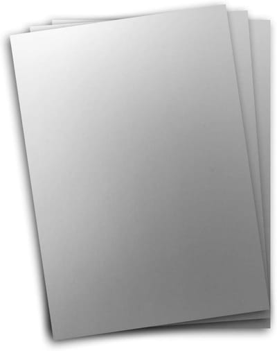 Metallic Papier - Knutselpapier Glanzend - Kaarten Maken - Intensieve Glans Reflecties - DIN A4 200 Vel - Zilver