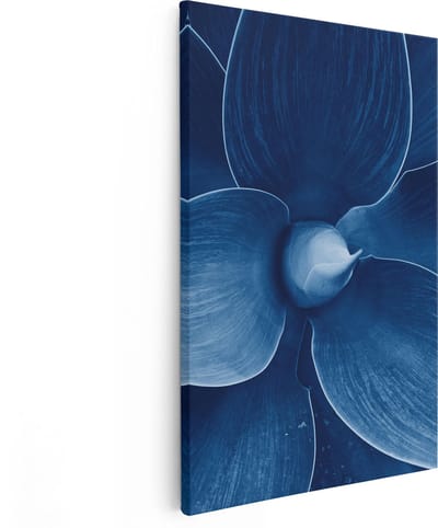 Artaza Canvas Schilderij Botanisch - 20x30 cm - Klein - Muurdecoratie Plant - Wanddecoratie Bloemen - Schilderijen Op Canvas