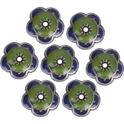 20 stuks Armband Kralen Bloem Torus Vorm Handgemaakte Sieraden Ketting DIY Accessoires gray