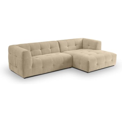 Furnilux L-vormige sofa rechts beige | tenso sofa | moderne woonkamerbank