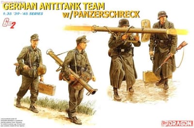 Dragon Modelbouwpakket Militaire voertuigen - 6374 German Antitank Team w/Panzerschreck Plastic - 1:35 - Modelbouw