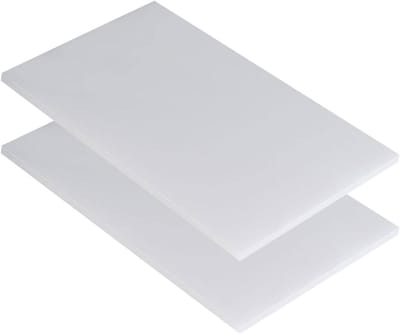 Kunststof Platen - Nylon Plaat - Mechanische Onderdelen - Hoge Slagvastheid - 2 stuks 8mm - Wit