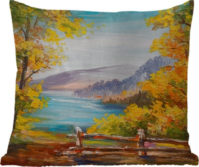 Buitenkussen - Schilderij - Olieverf - Planten - Natuur - 45x45 cm - Weerbestendig