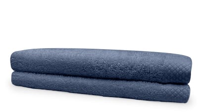 Eleganzzz Handdoeken Set - Set van 2 - Badhanddoeken 70x140cm - Badlakens - Handdoek - 420 gr/m2 - 100% Katoen - ocean blue