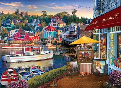 Legpuzzel 1000 stukjes - Puzzel Kust - Ontspannen Vrije Tijd - Willekeurige Snitten - 676 x 489 cm - Kleurrijk