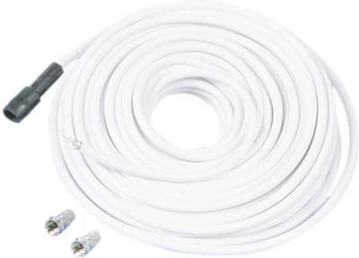 Telestar Antenne, Satelliet Aansluitkabel [1x F-stekker - 1x F-stekker] 5 m Wit