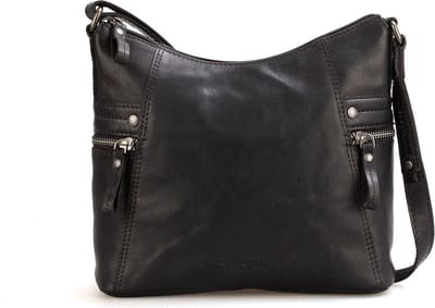 Leren Crossbodytas - Georgia - Zwart