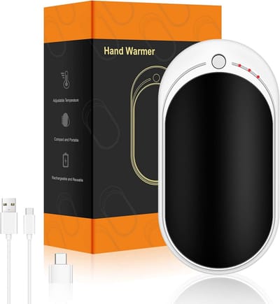 Oplaadbare Handwarmers met 5200 mAh - Draagbaar en Herbruikbaar - Ideaal voor Camping, Wandelen en Winteractiviteiten