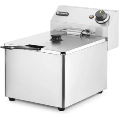 HENDI Friteuse – 8L – roestvrij staal – koude zone – uitneembare vetpan – 3500W
