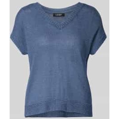 Relaxed fit pullover van mix van linnen en viscose model 'Emari'
