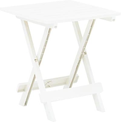 Tuin Tafel - Klaptafel Buffet - Buiten Genieten - Onderhoudsvrij Plastic - 45x43x50cm - Wit