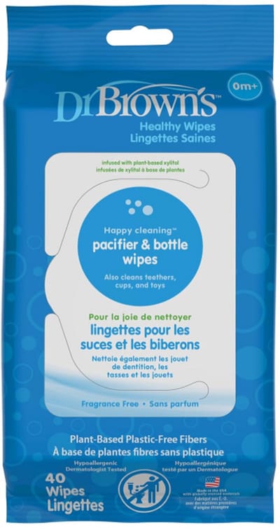 Dr. Brown's Fopspeen- en Flesdoekjes – 40 stuks – Reinigingsdoekjes voor Fopspenen en Babyflessen