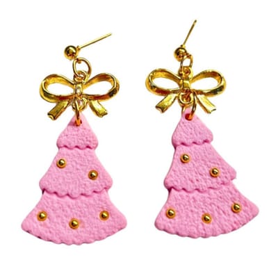 2 Love it Kerstboom Candy - Oorbellen - Oorhangers - Polymeerklei - Lichtgewicht - 4.5 x 2.5 cm