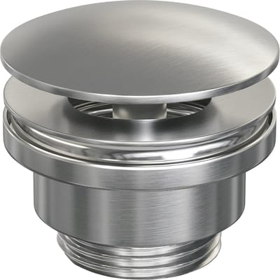 Brauer Brushed Edition Wastafelplug - always open - PVD - geborsteld RVS