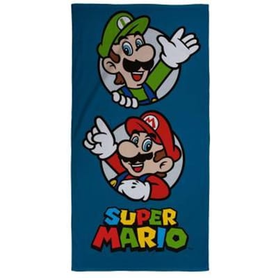 Super Mario Bros Mario Round strandlaken 70x140cm Dekbedovertrekken