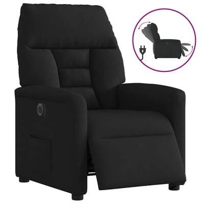 vidaXL - Fauteuil - verstelbaar - elektrisch - stof - zwart