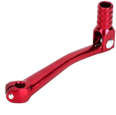 Allecto - Rode Aluminium L-vormige Versnelling - Motorfietsaccessoire - 15cm x 6.5cm - Duurzaam en lichtgewicht - Verbeterde prestaties - Voor moto...