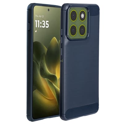 imoshion Hoesje - Geschikt voor Motorola Edge 70 - Brushed Backcover - Donkerblauw