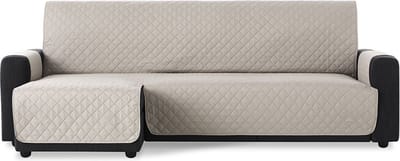 Belmarti Duo chaise-longue bankbeschermer - 280 cm - Linnen