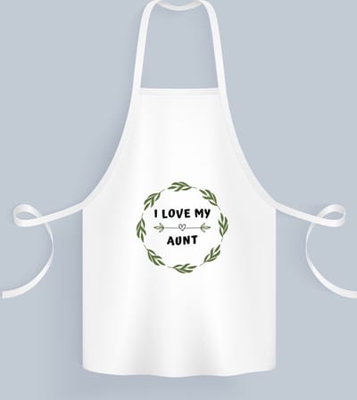 Akyol - i love my aunt Keukenschort - Tante - liefste tante - verjaardag - cadeautje voor tante - tante artikelen - kado - geschenk - 82 bij 71 cm