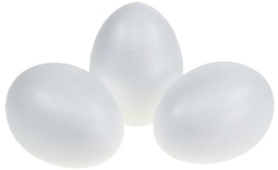 Piepschuim eieren 10cm 10st