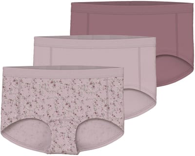 NAME IT - NKFHIPSTER 3P VIOLETFLOWER NOOS - Meisjes - Onderbroeken