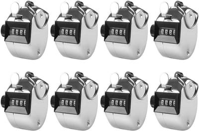 8 Stuks Handtellertjes, Kliktellers, Pedometers voor Fitness, Sport, Training en Schoolgebruik