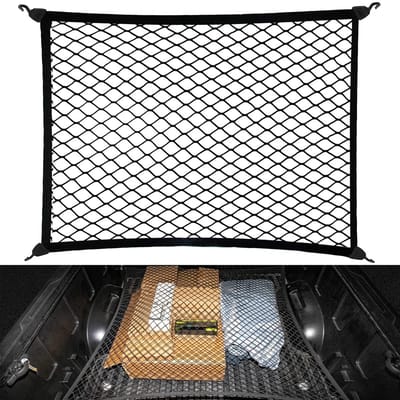 Car Boot Net Luggage Storage 80 x 60 cm, Black, AUTF401-60X80CM