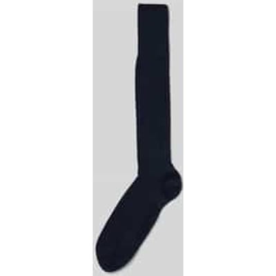 FALKE Milano met klimaatactieve zool katoen kniekousen heren blauw - maat 39-40