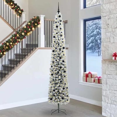 vidaXL - Kunstkerstboom - Groen - 300 - cm - PVC - en - Staal - en - Kunststof