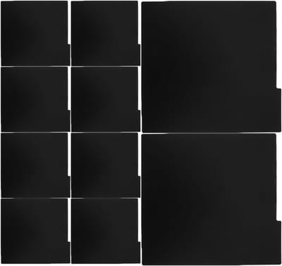 15pcs Vinyl Record Divider, Thick Writable Dividers for DIY Gramophone Records, DVDs, Stable Black Vinyl Storage Organizer for Rack and Collection