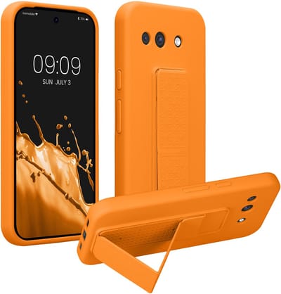kwmobile back cover voor smartphone - geschikt voor Google Pixel 10a - 1x beschermhoesje van kunststof - In fruitig oranje
