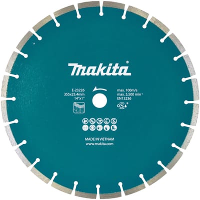 Makita E-23226 E-23226 Diamanten doorslijpschijf Diameter 355 mm Boordiameter 25.4 mm 1 stuk(s)