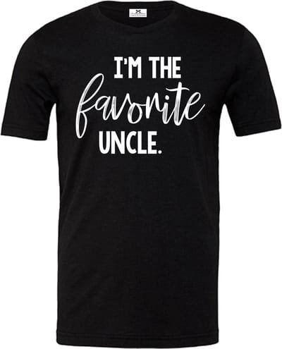 Shirt heren zwart voor oom cadeau oom verjaardag favoriete oom Maat S