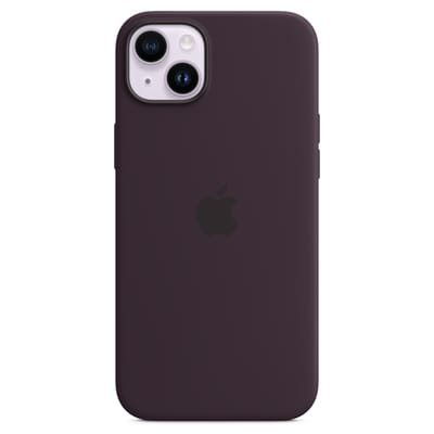 Silicone Backcover MagSafe voor de Apple iPhone 14 Plus - Elderberry