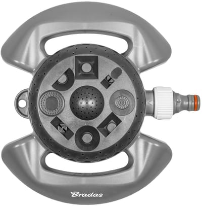 Bradas WHITE LINE WL-Z15 - Multifunctionele Gazonsproeier - 8 Functies - Bereik tot 85 m² - Grijs/Wit