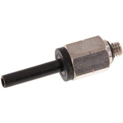 4mm X Unf 10-32 Plug-In Fitting Messing/Pa 66 Nbr [5 Stukken]