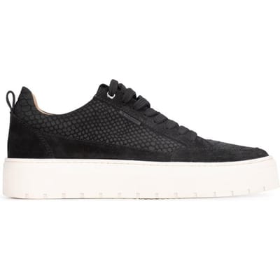 PS Poelman - maat 43- IVAR Heren Sneakers - Zwart met dierenprint
